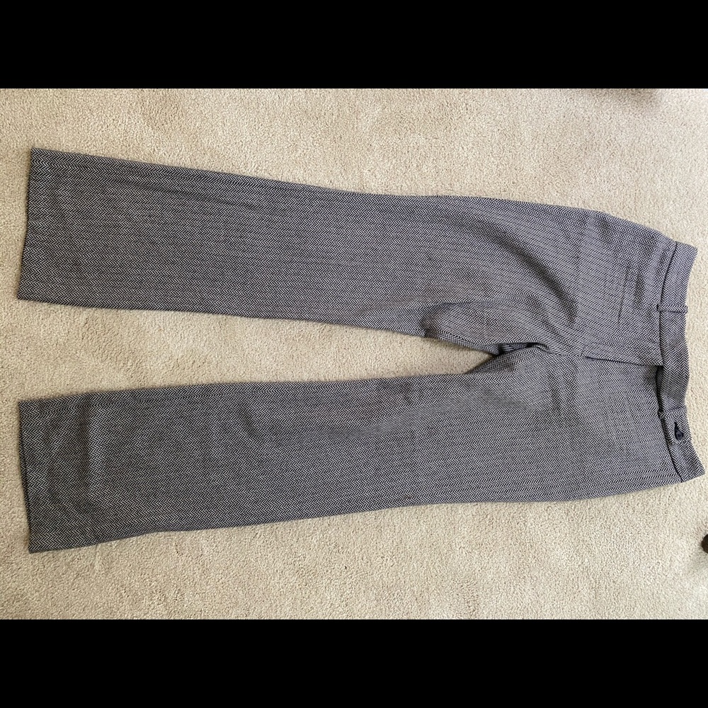 Michael Kors work pants herringbone print wool 6